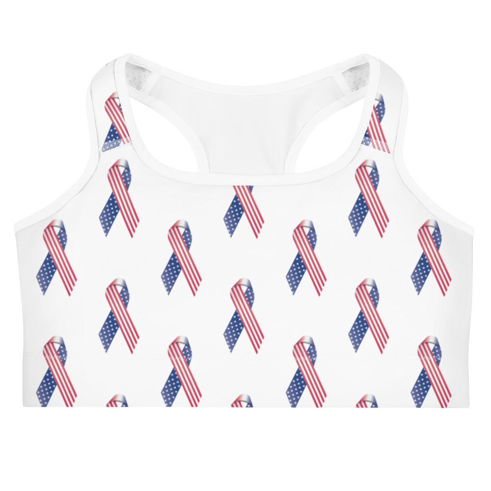 4th of July Sports Bra