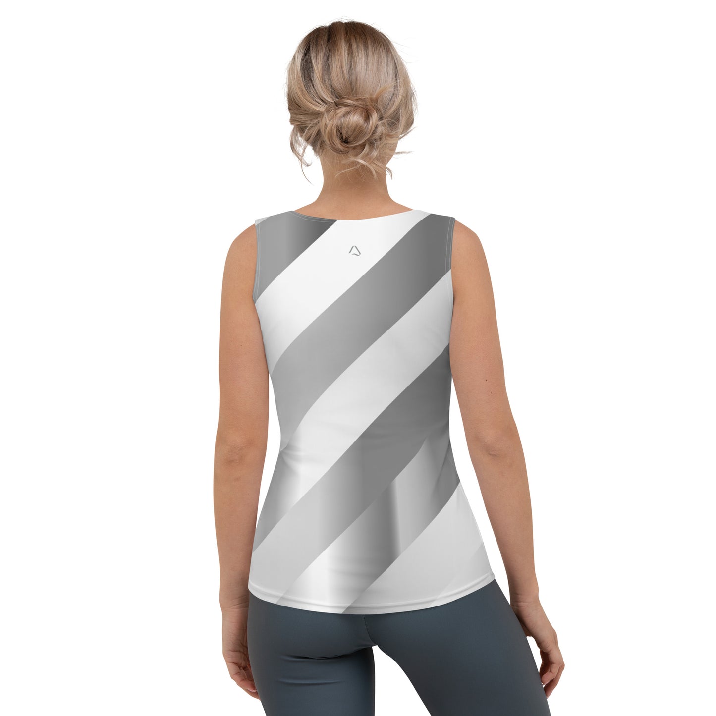 Scintillating Silver Yoga Tank Top
