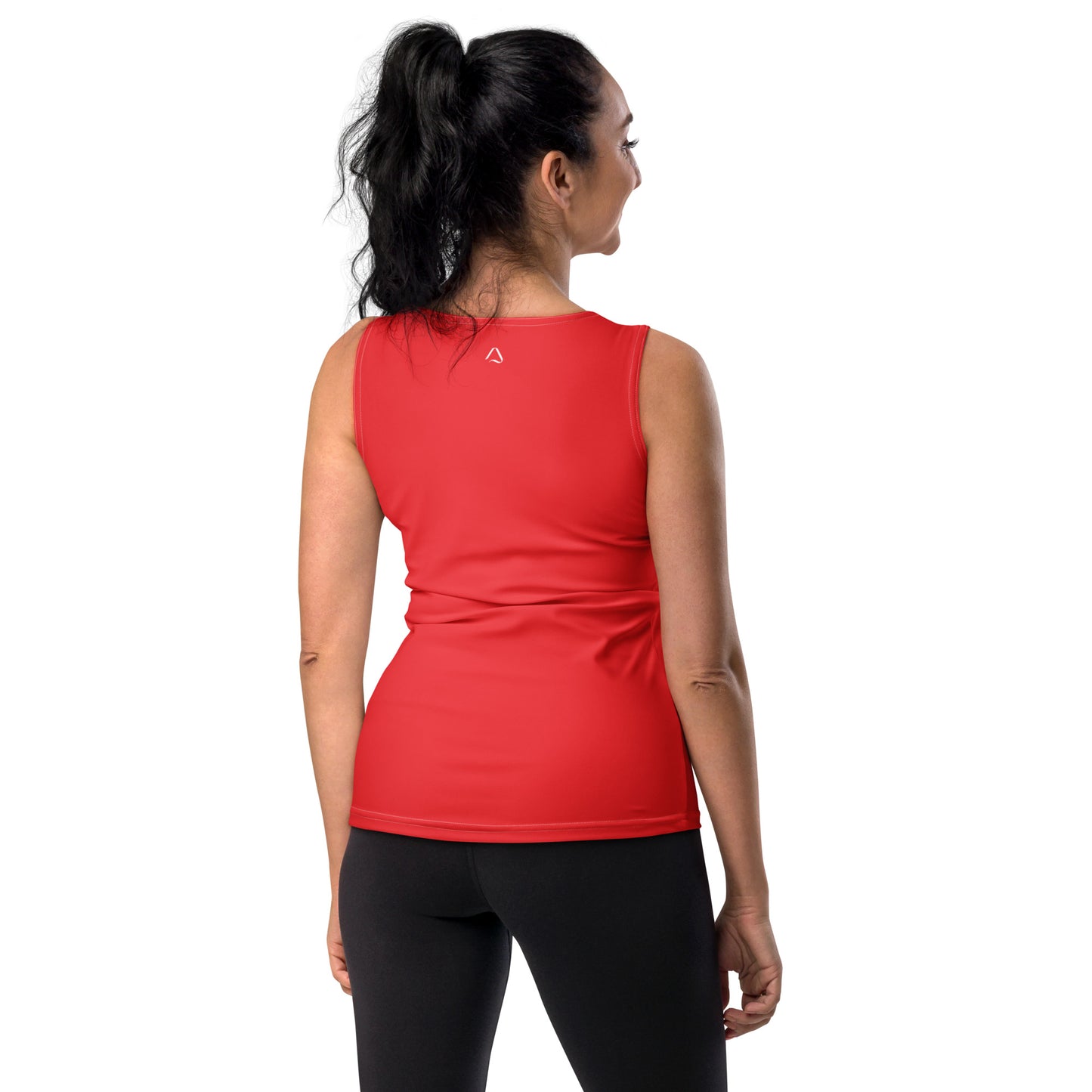 Candy Cane Swirl Solid Yoga Tank Top