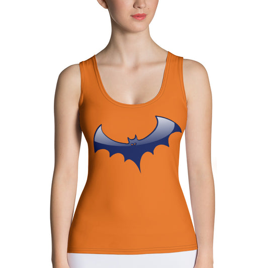 Cool Blue Bat Yoga Tank Top