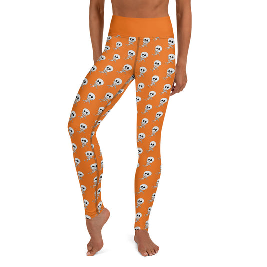 Gasp Her the Friendly Skeleton Yoga Leggings