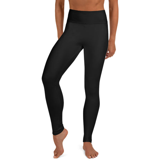 Halloween Black Solid Yoga Leggings
