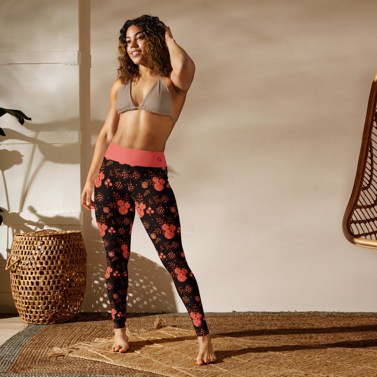 Floral Fall Night Yoga Leggings