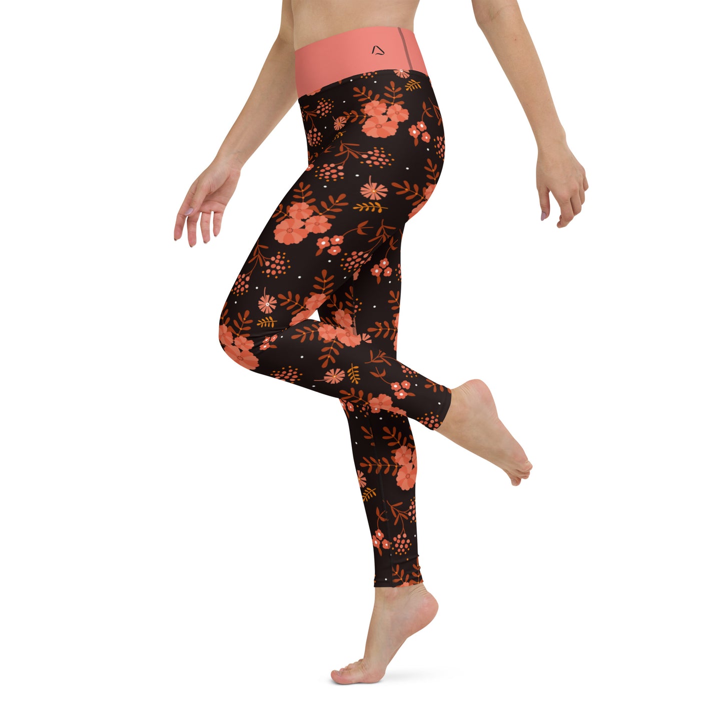 Floral Fall Night Yoga Leggings
