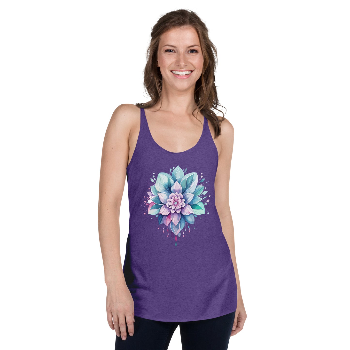 Floral Mandala Women's Racerback Tank