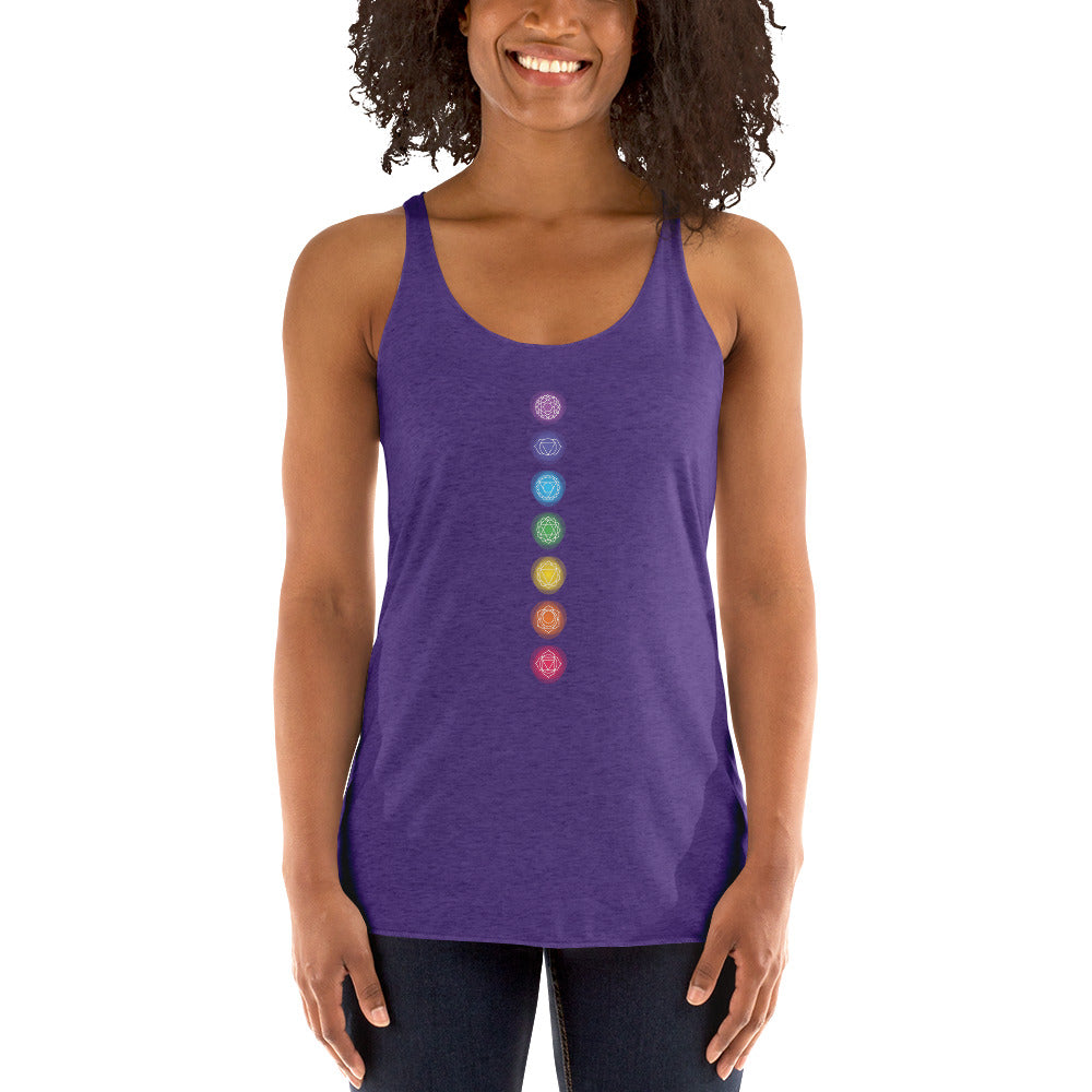 Vertical Chakra Women's Racerback Tank
