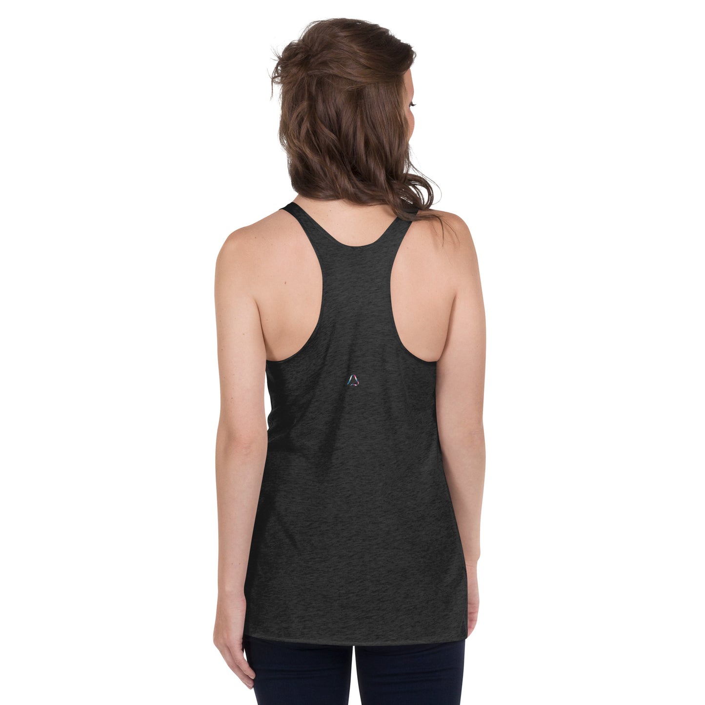 Red White & Blue Lotus Blossom Women's Racerback Tank