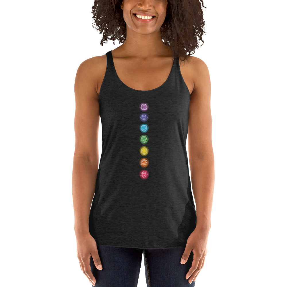 Vertical Chakra Women's Racerback Tank
