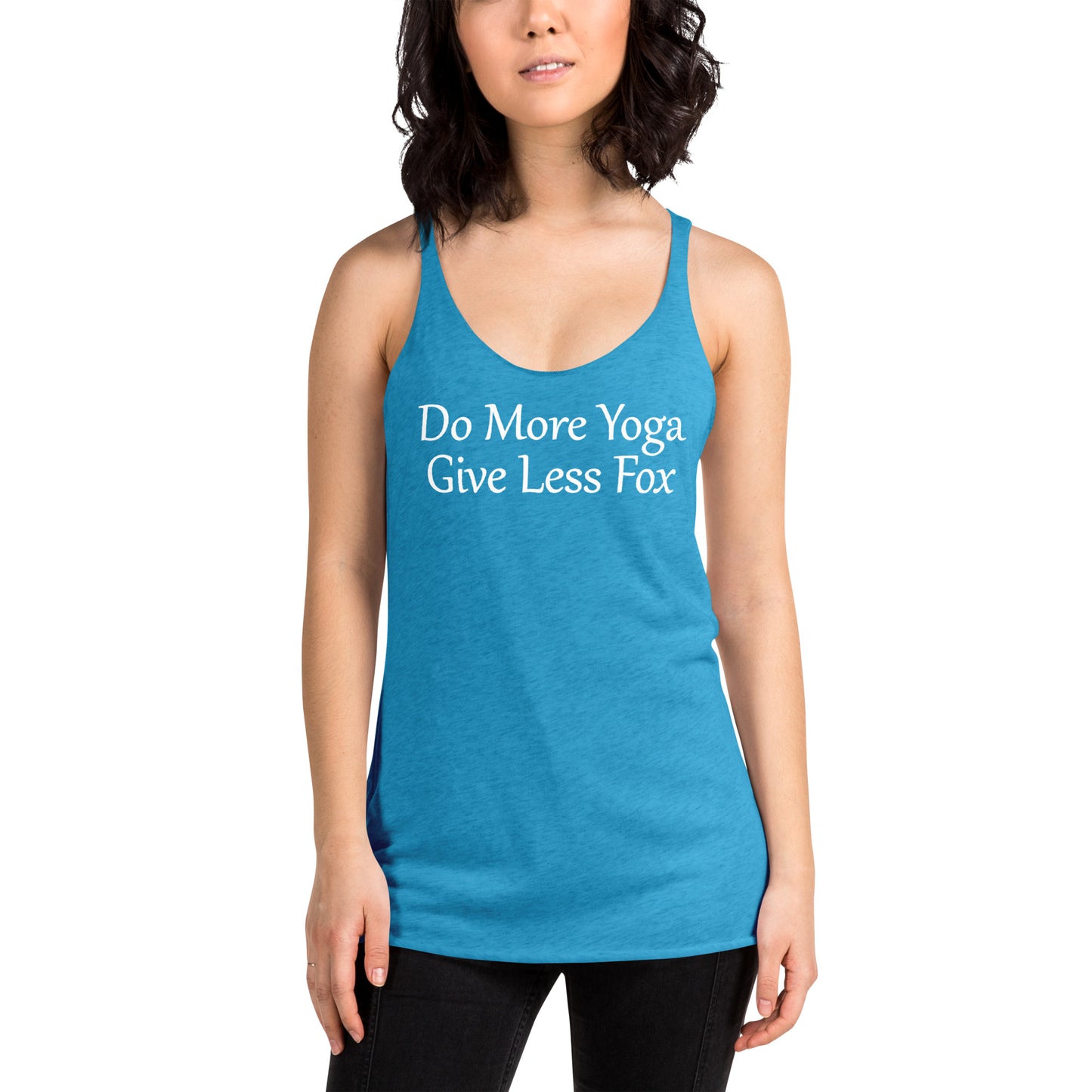 Give Less Fox Women's Yoga Racerback Tank