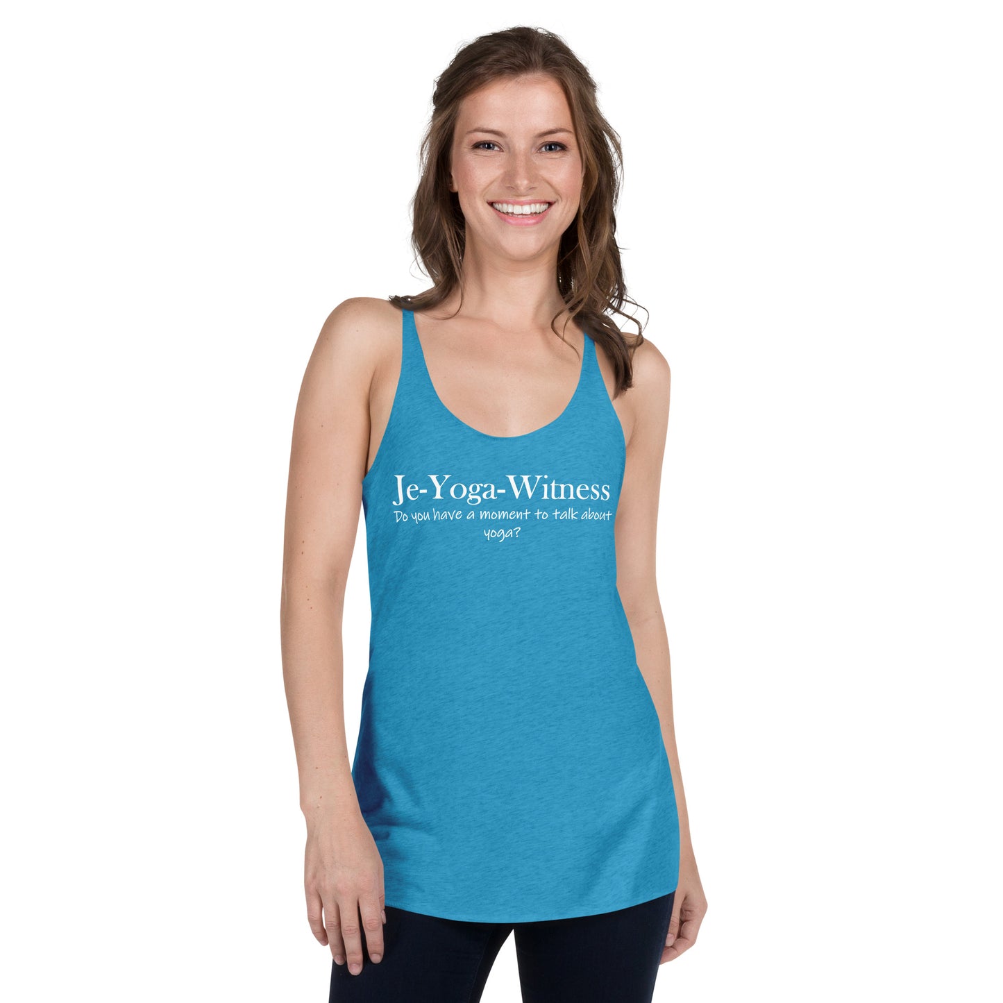 Je-Yoga-Witness Yoga Women's Racerback Tank