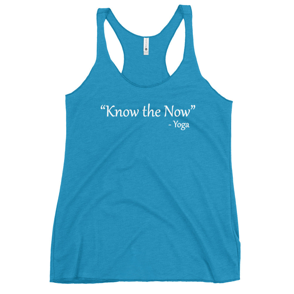Know the Now Women's Yoga Racerback Tank