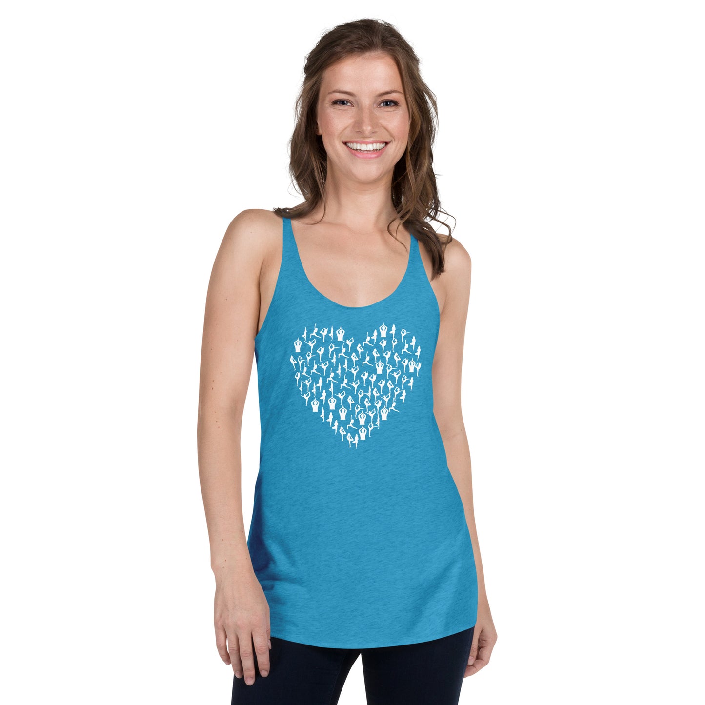 Yoga Heart Poses Women's Racerback Tank
