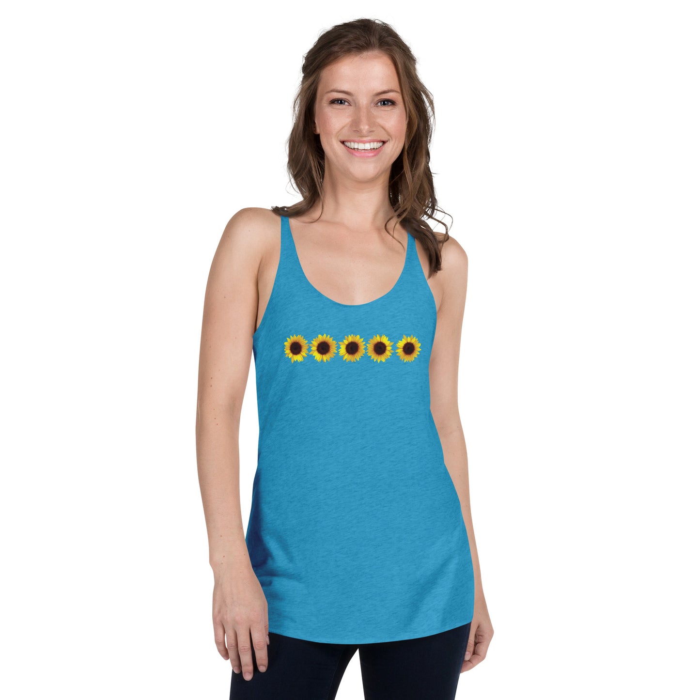 Sunflowers Women's Racerback Tank
