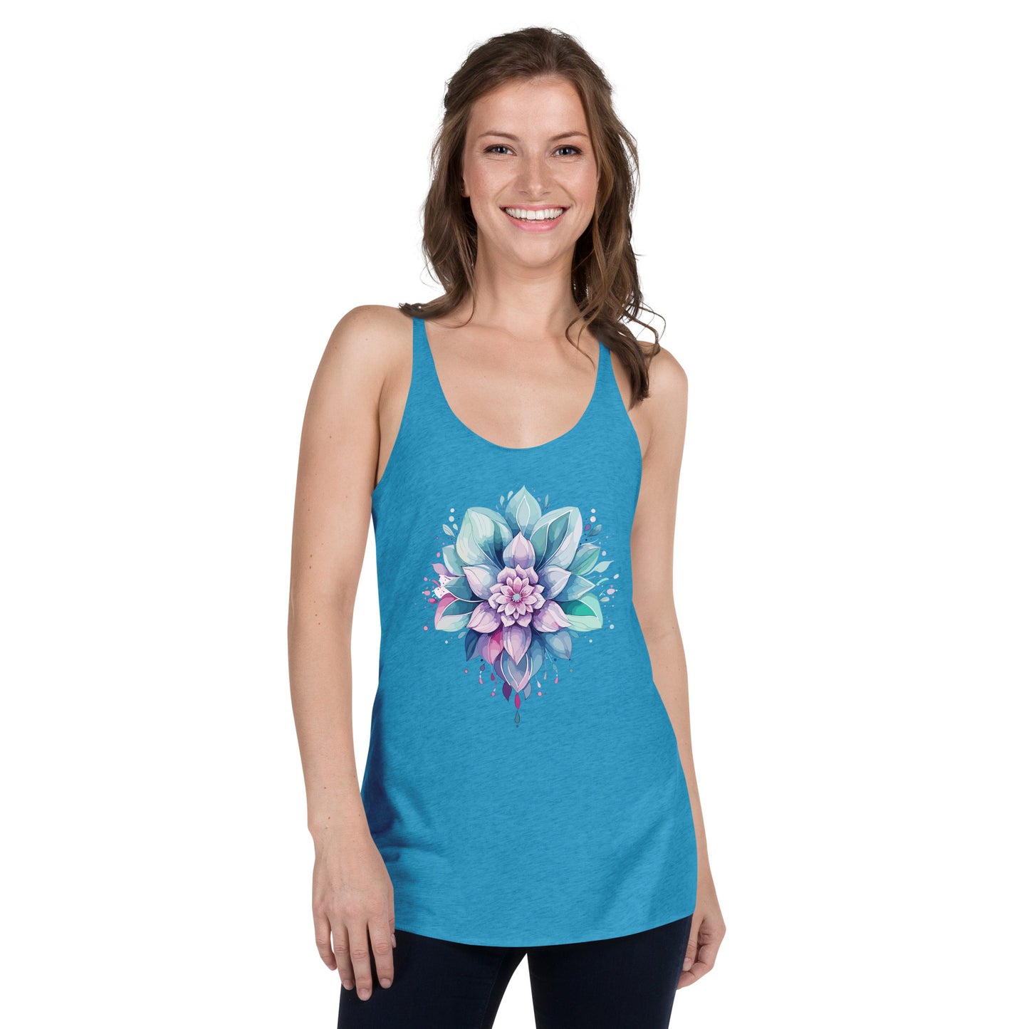 Floral Mandala Women's Racerback Tank
