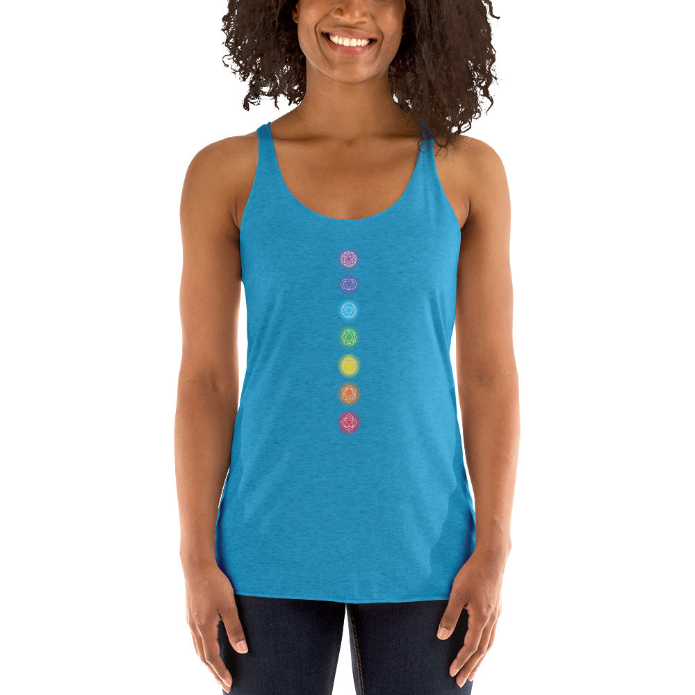 Vertical Chakra Women's Racerback Tank