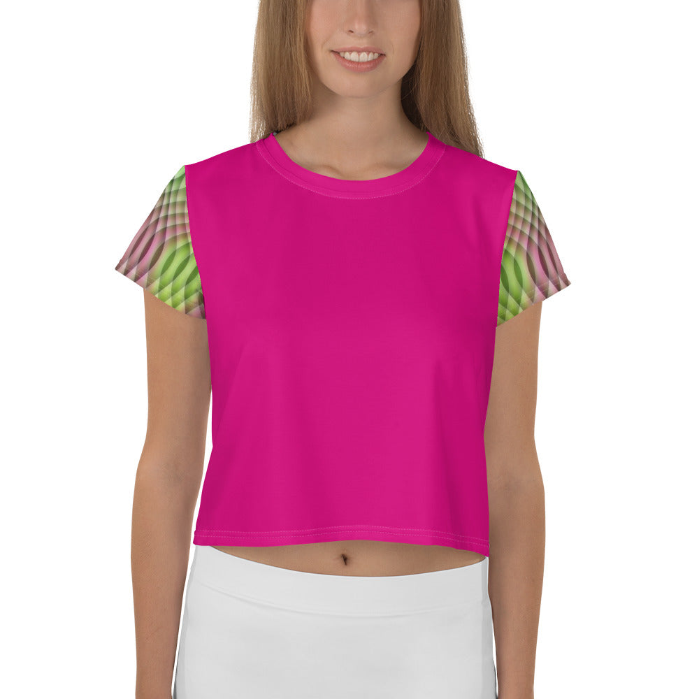 Watermelon Kaleidoscope Crop Top