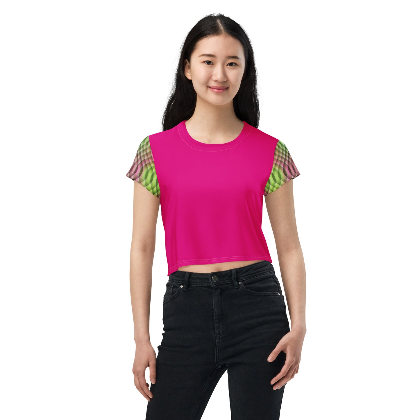 Watermelon Kaleidoscope Crop Top