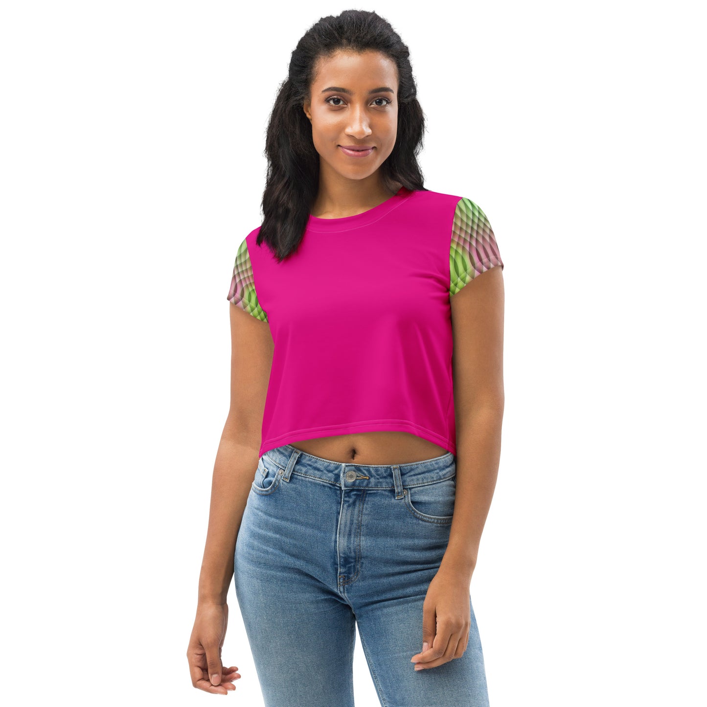 Watermelon Kaleidoscope Crop Top