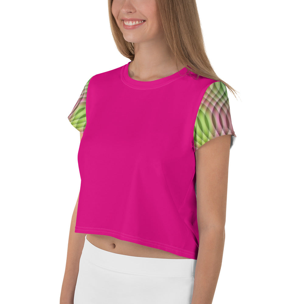 Watermelon Kaleidoscope Crop Top