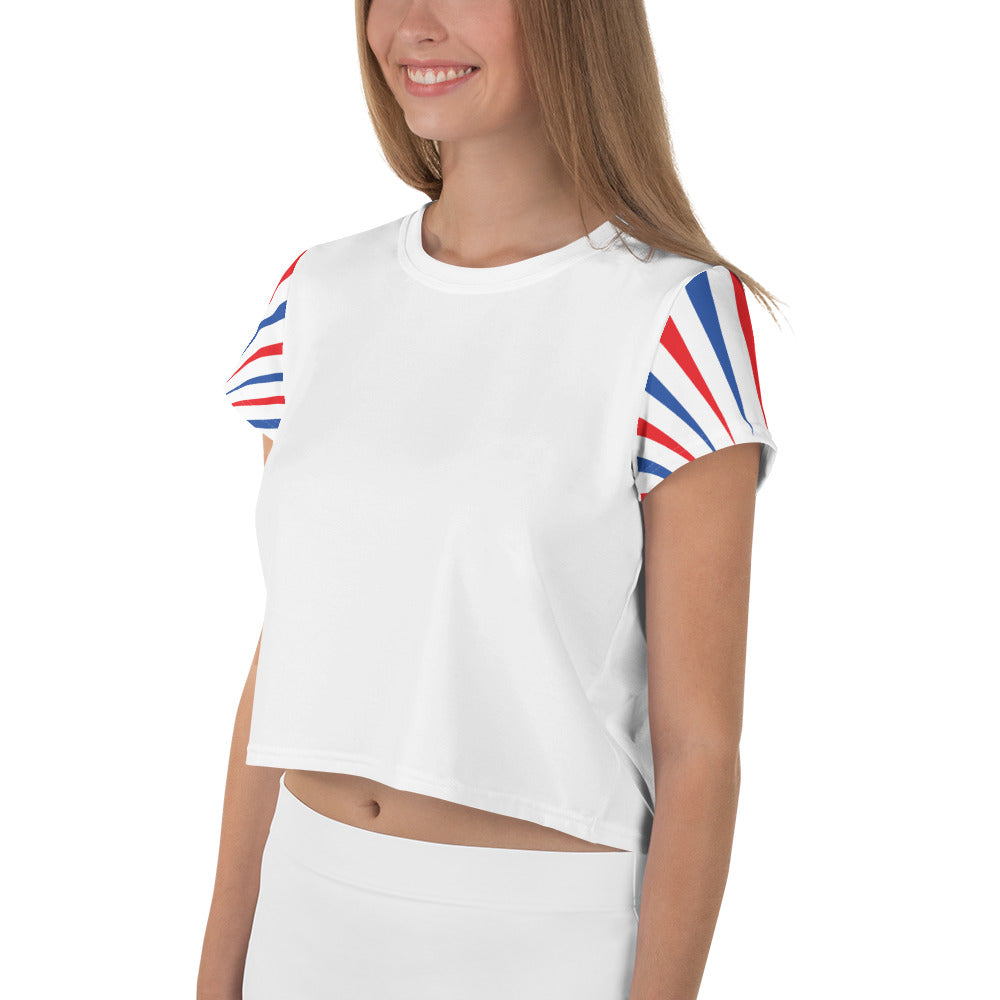 Red White & Boom Crop Top