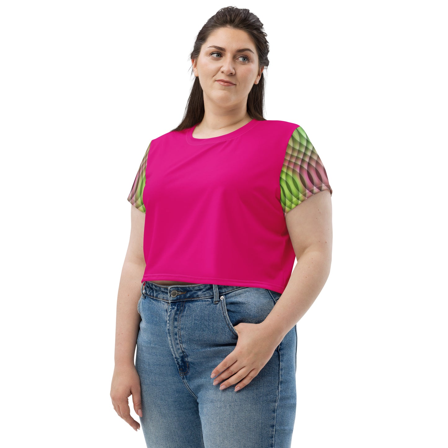 Watermelon Kaleidoscope Crop Top