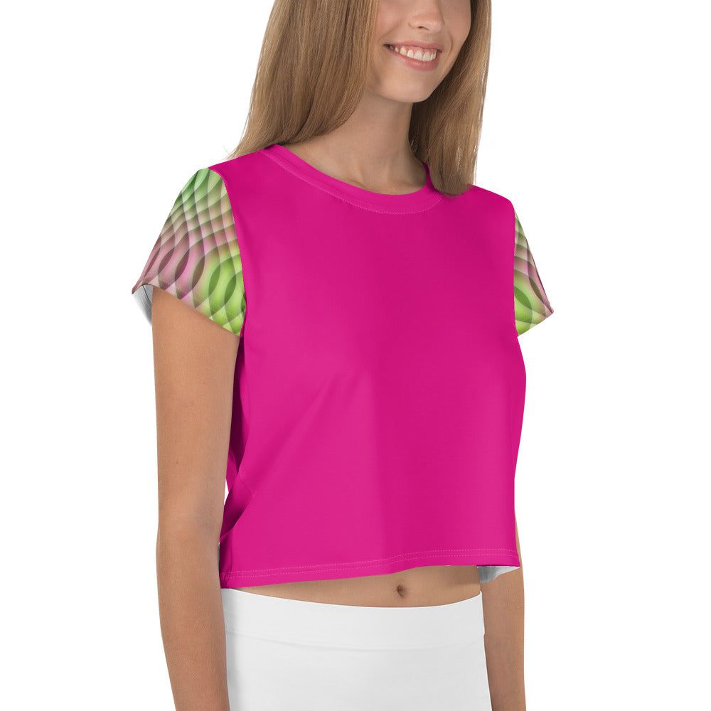 Watermelon Kaleidoscope Crop Top