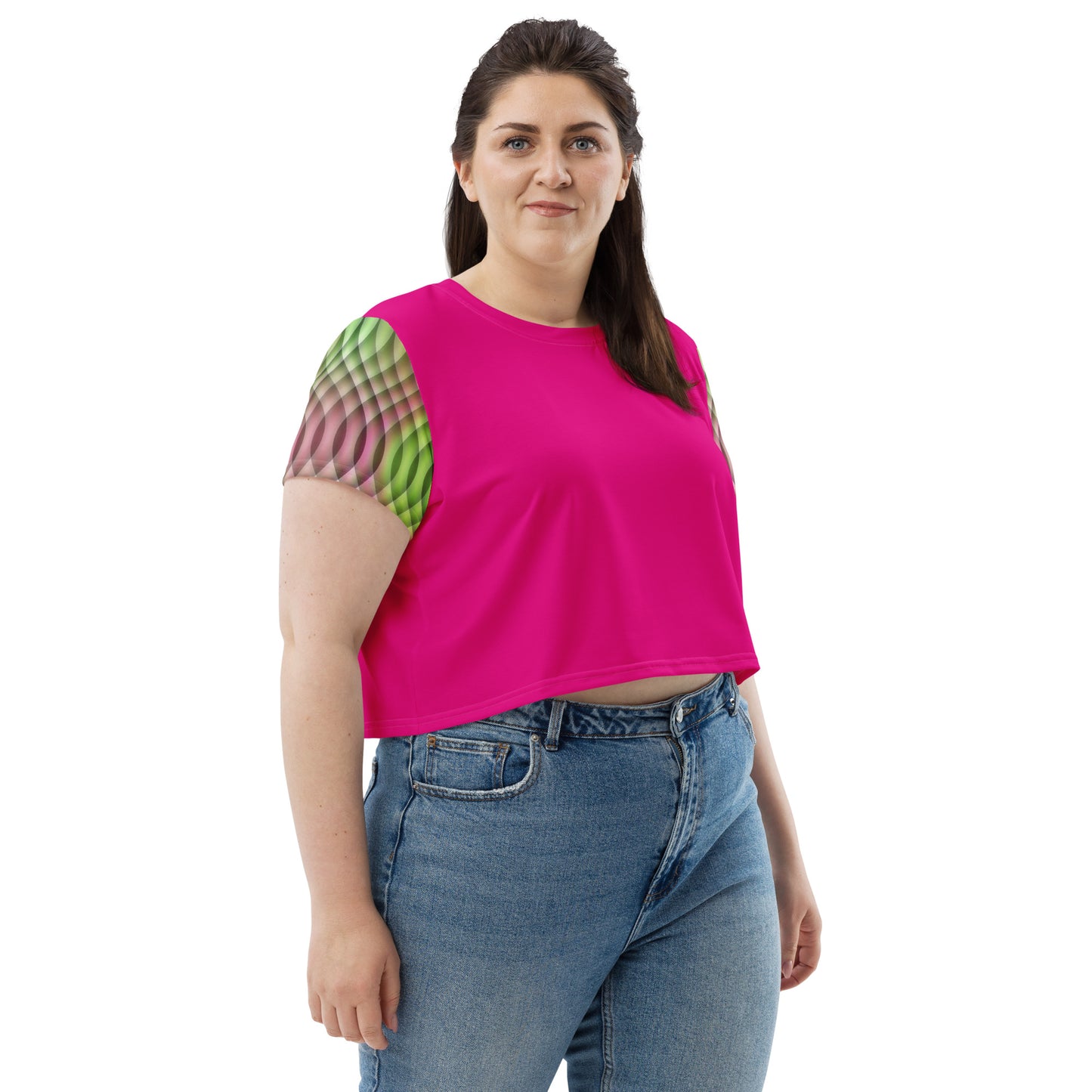 Watermelon Kaleidoscope Crop Top