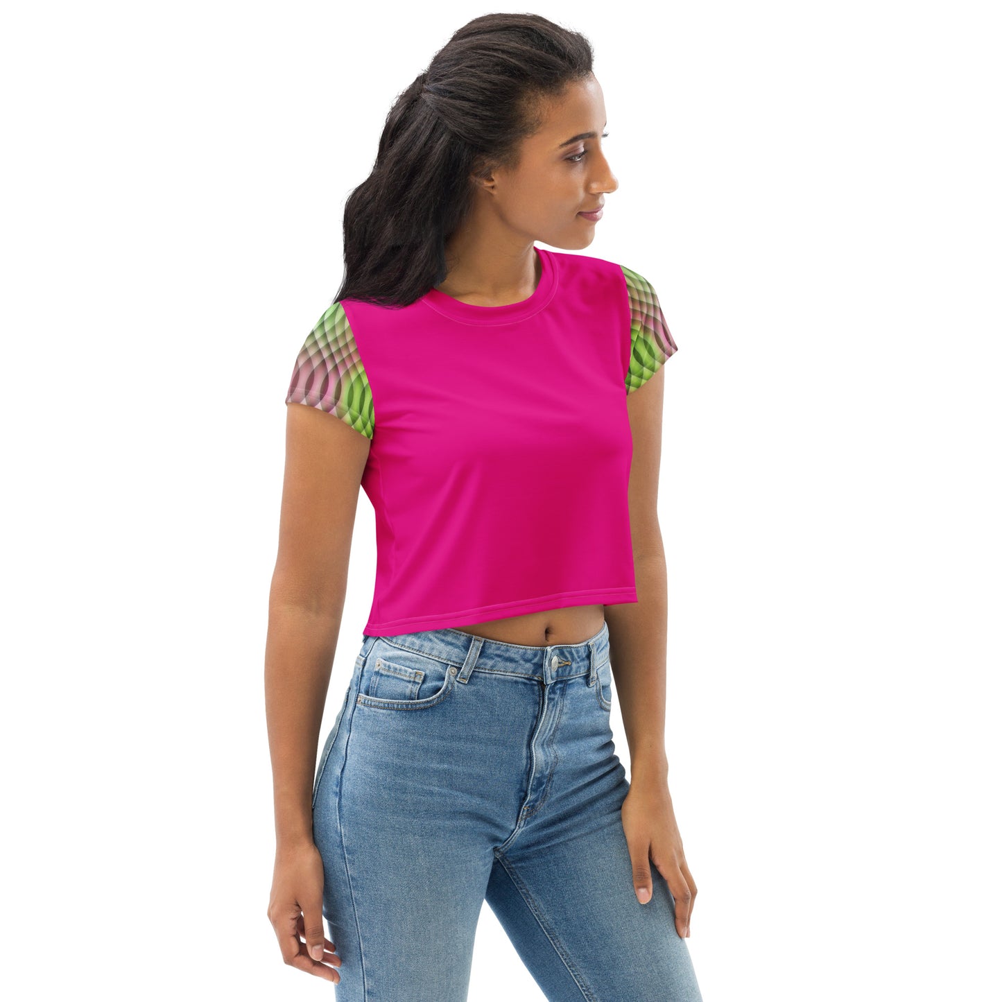 Watermelon Kaleidoscope Crop Top