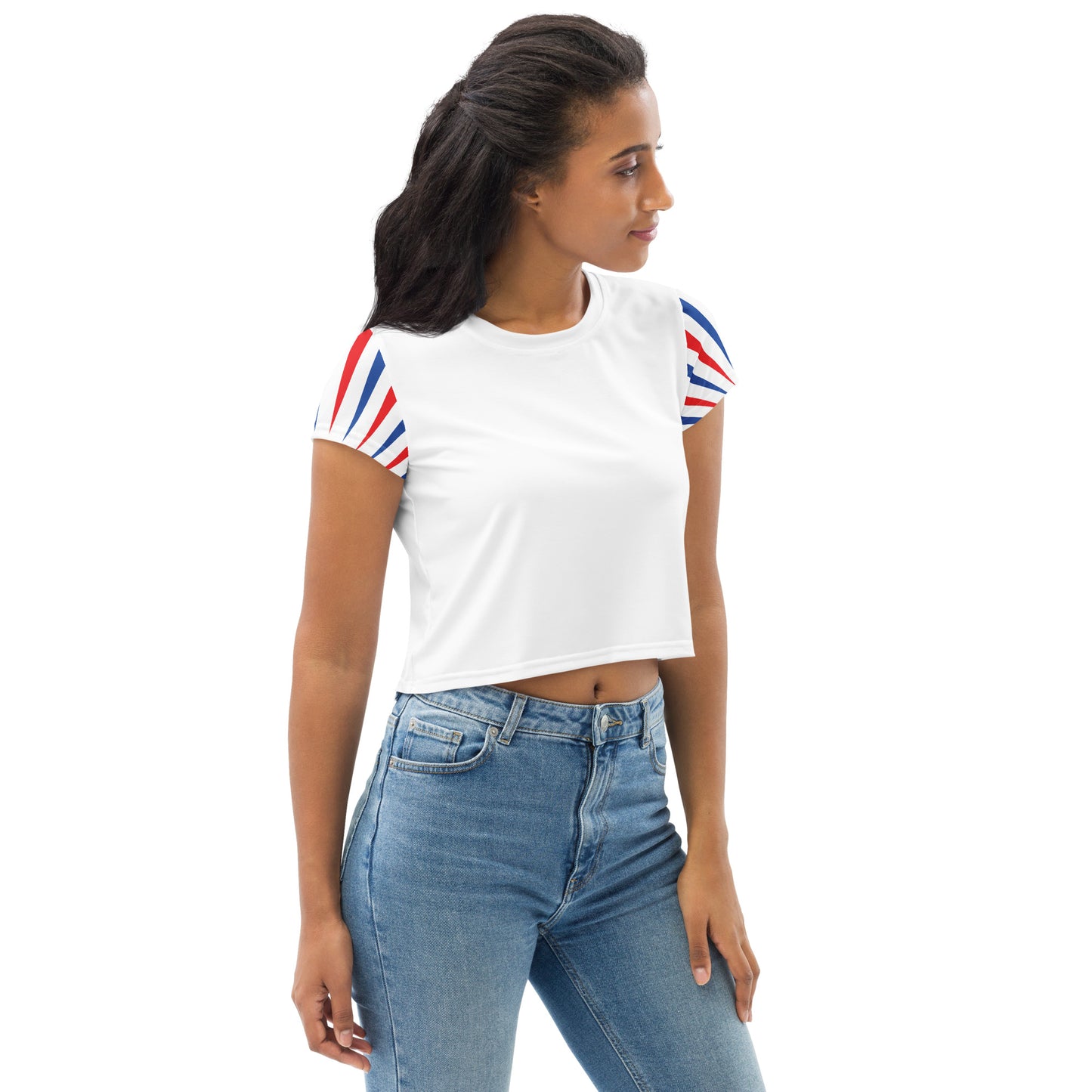 Red White & Boom Crop Top