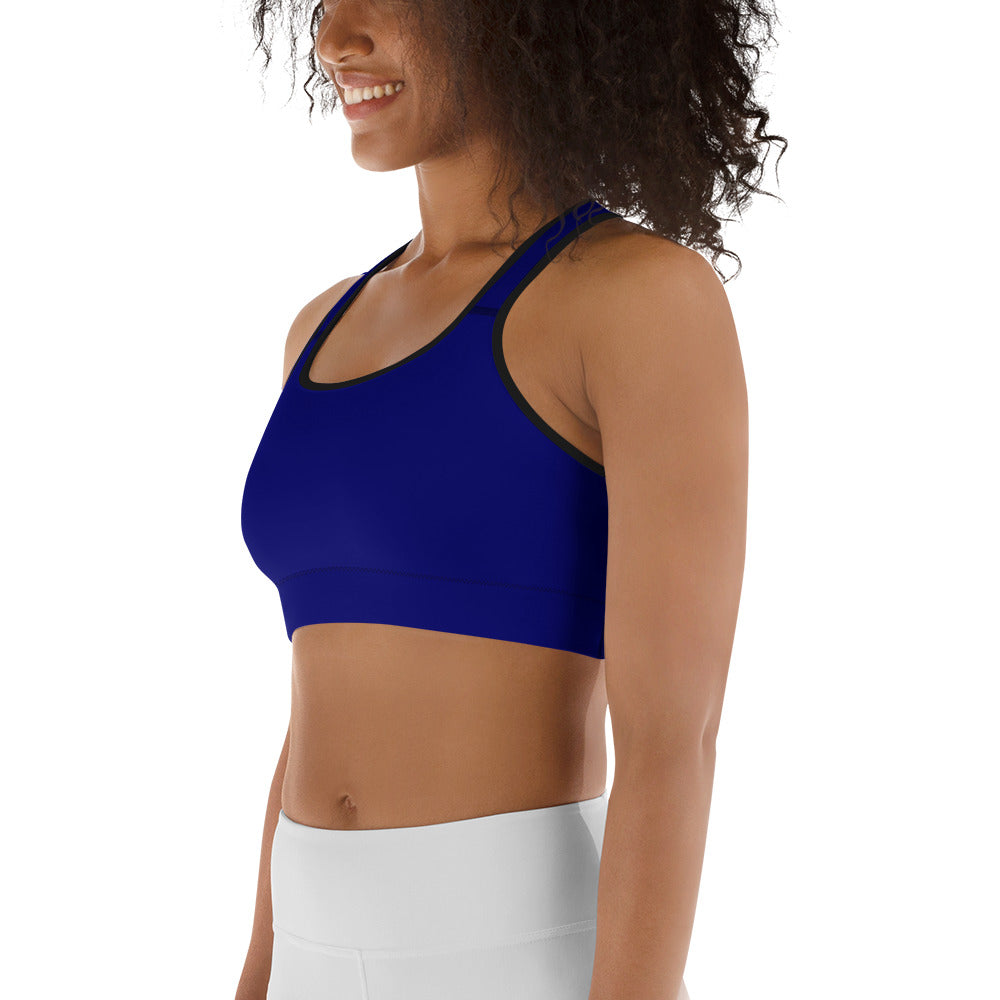 Midnight Holiday Elegance Solid Sports Bra