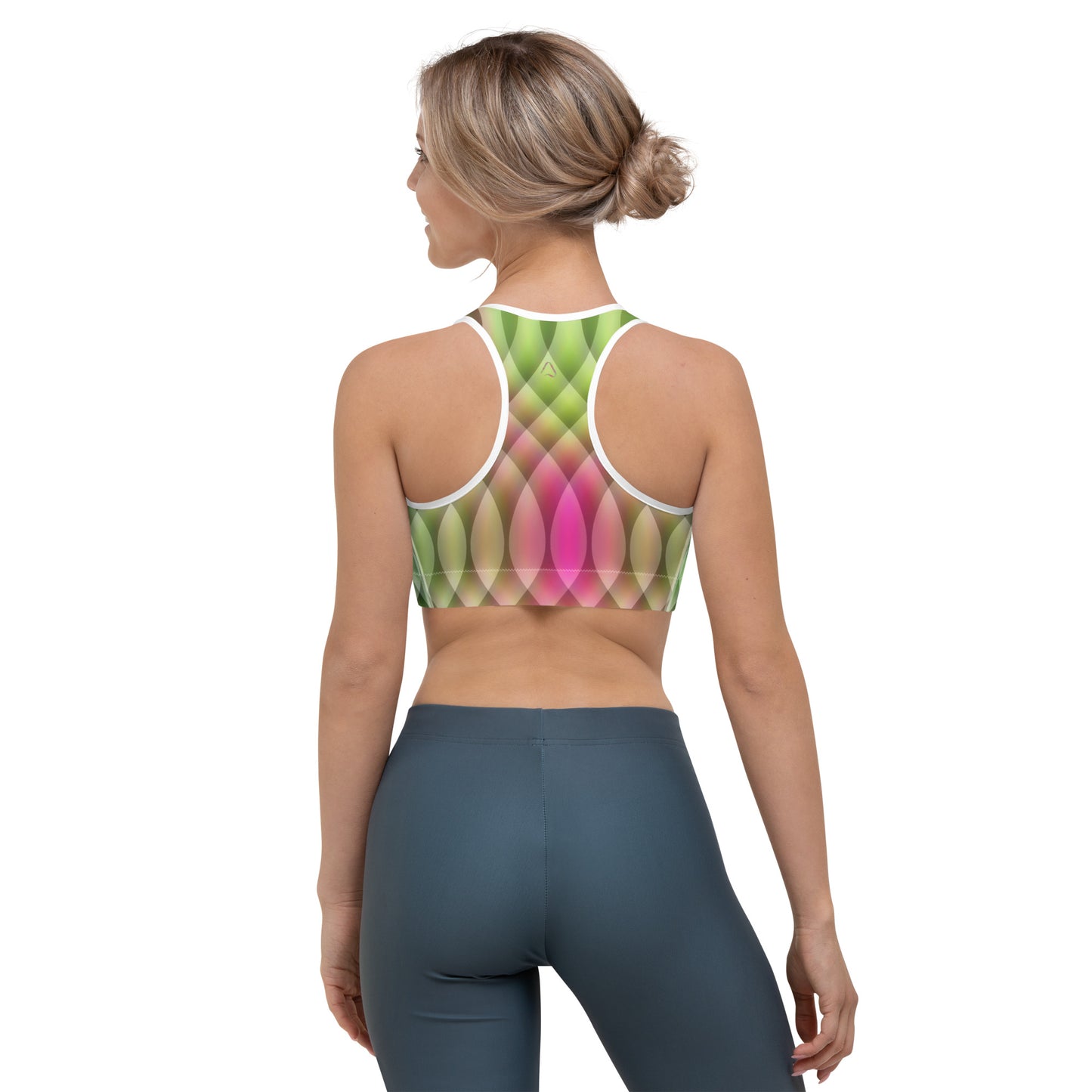 Watermelon Kaleidoscope Sports Bra