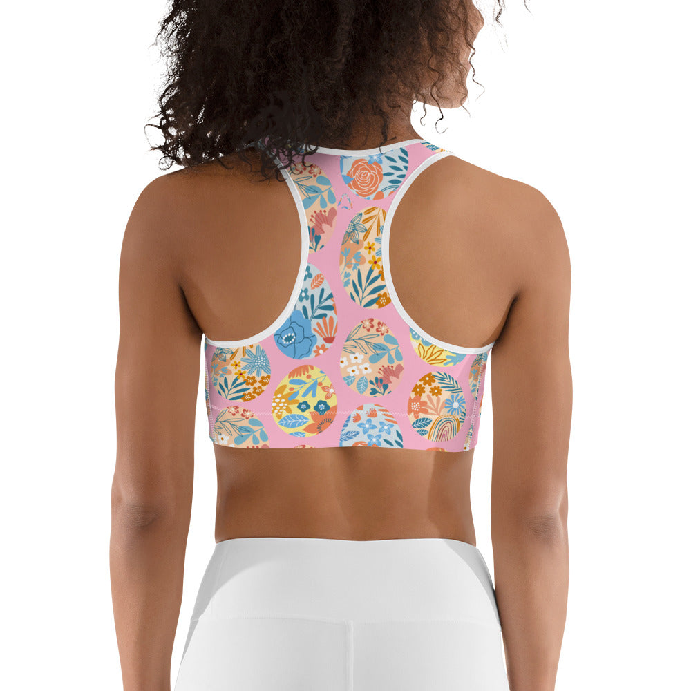 Easter Eggs Sports Bra