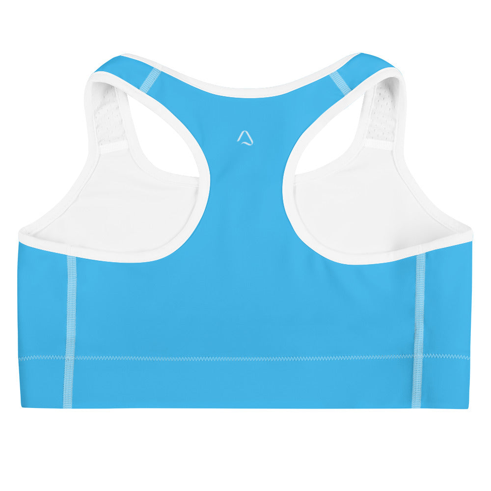 Bright Blue Butterflies Sports Bra