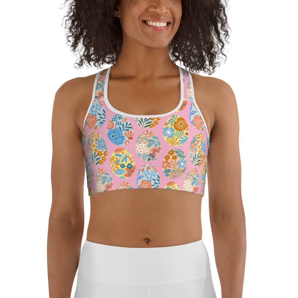 Easter Eggs Sports Bra