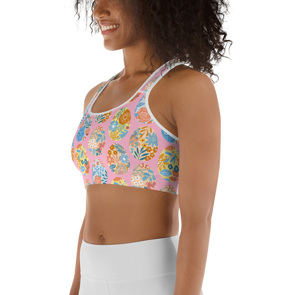 Easter Eggs Sports Bra