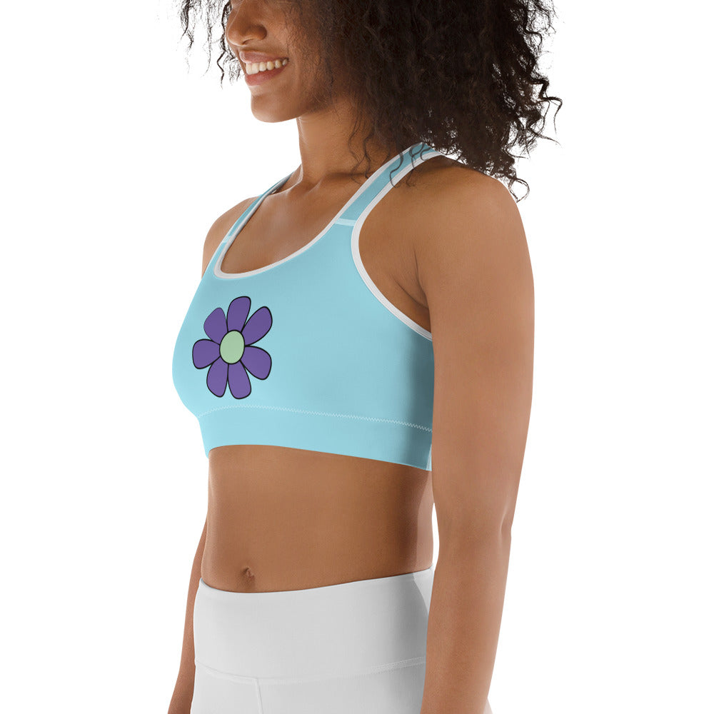 Big Colorful Daisies Sports Bra