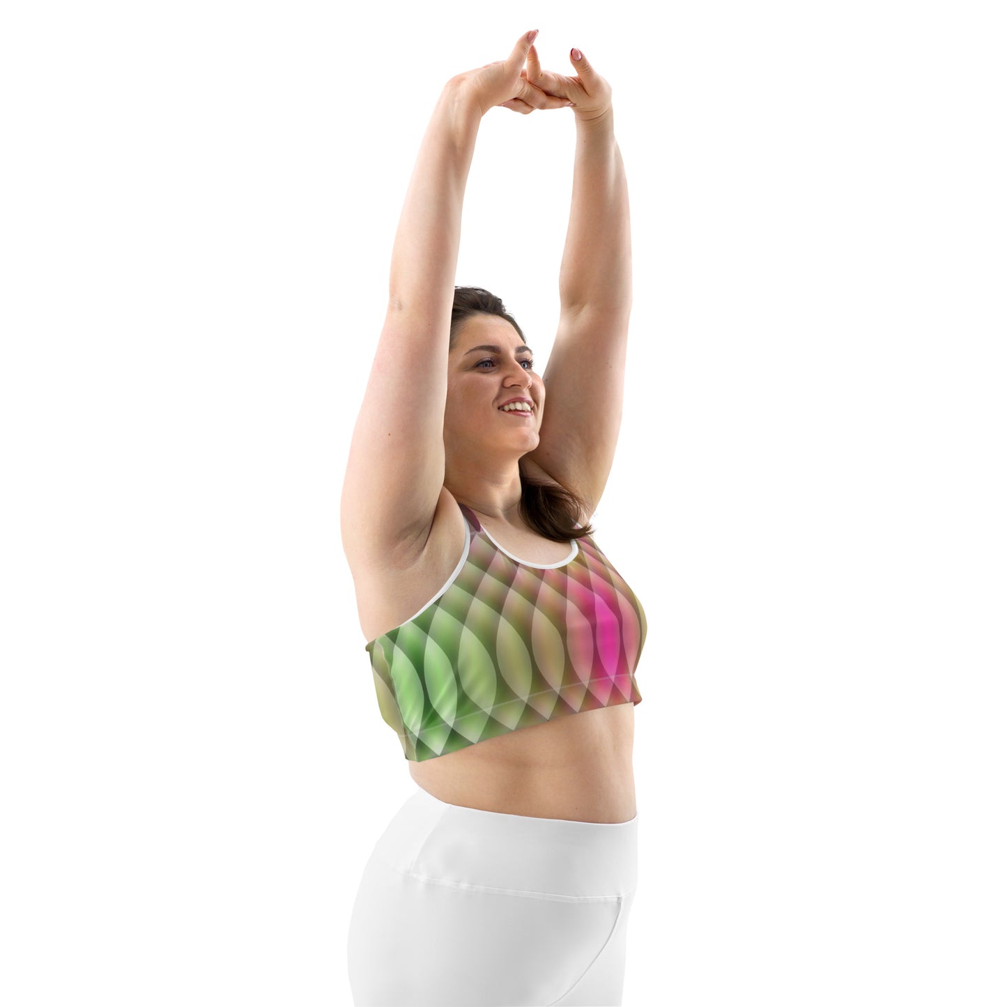 Watermelon Kaleidoscope Sports Bra