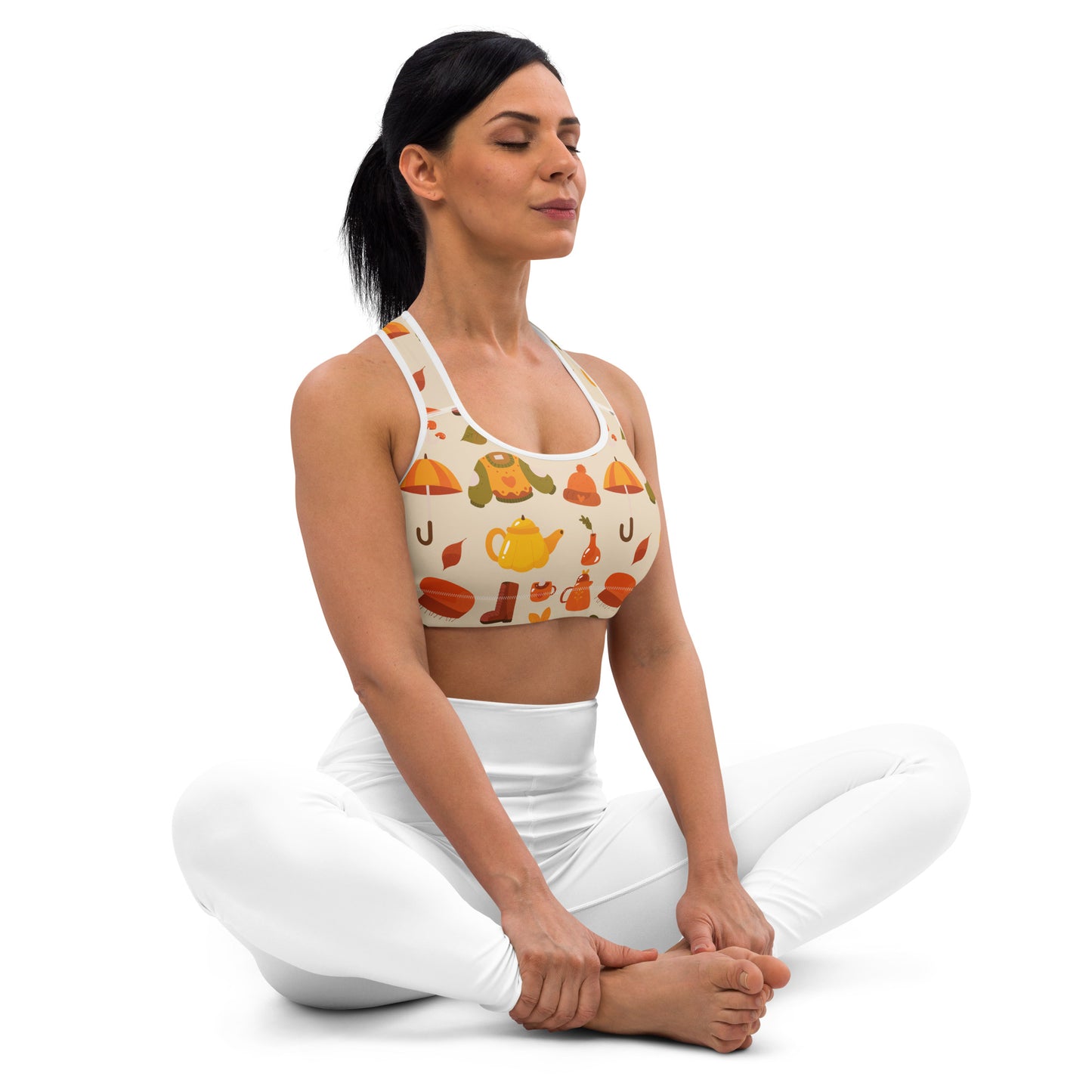 Sweater Weather Yoga Sports Bra