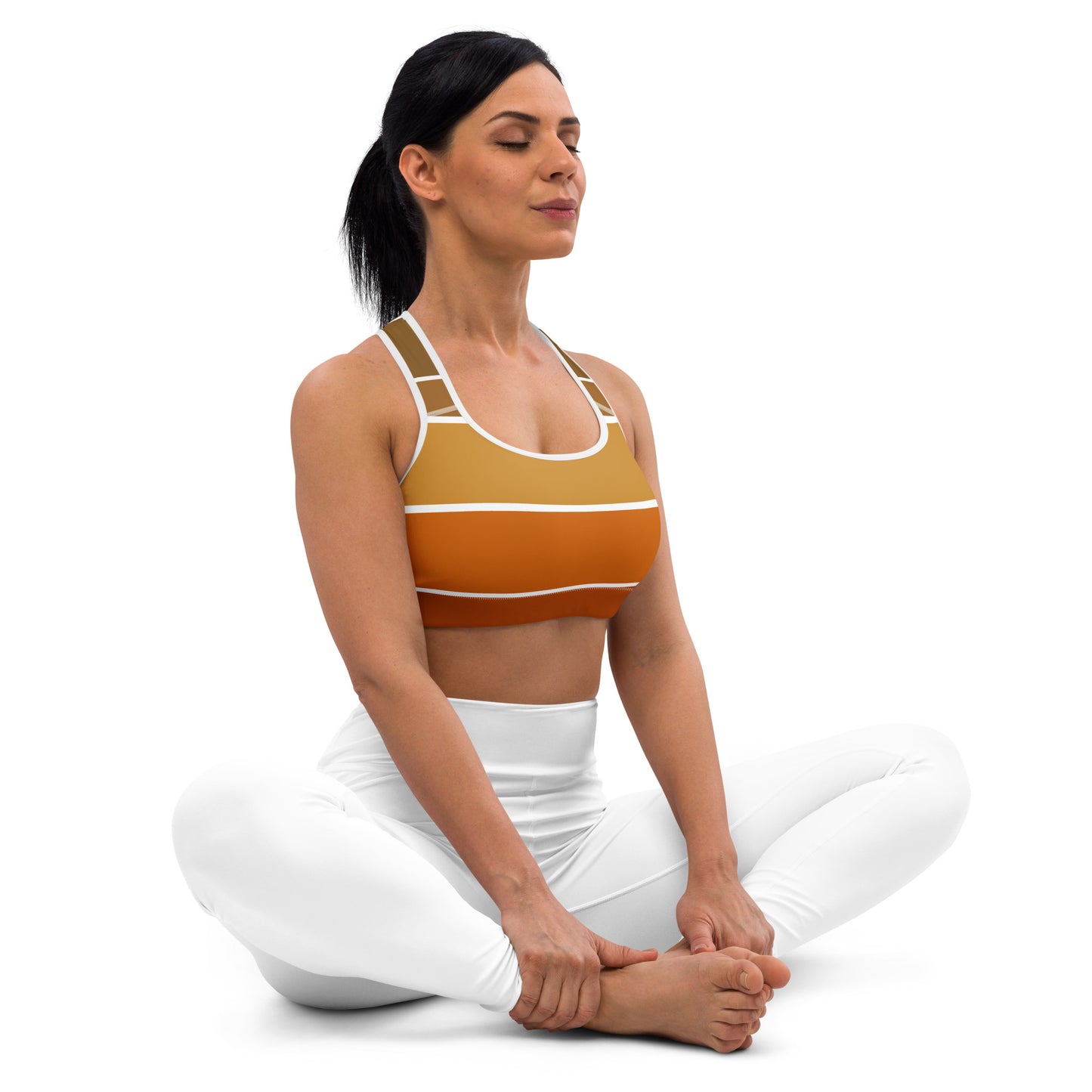 Fall Potato Palate Yoga Sports Bra