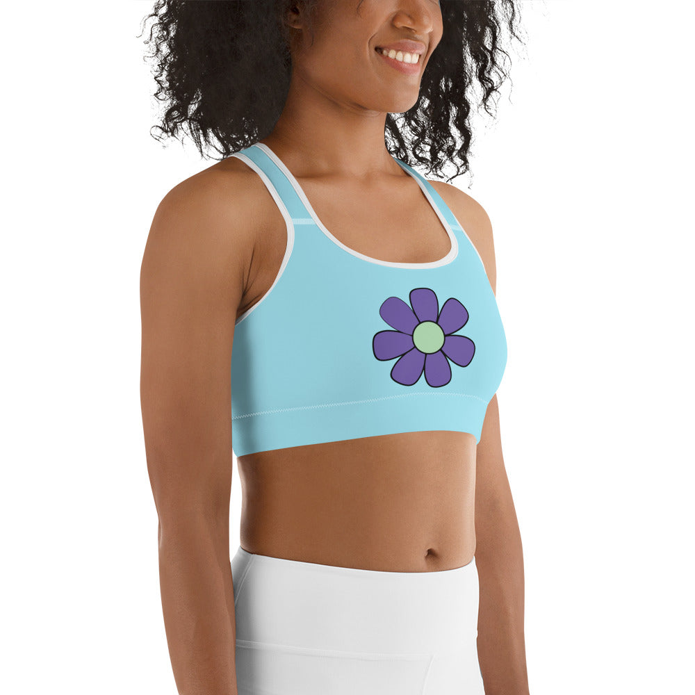 Big Colorful Daisies Sports Bra