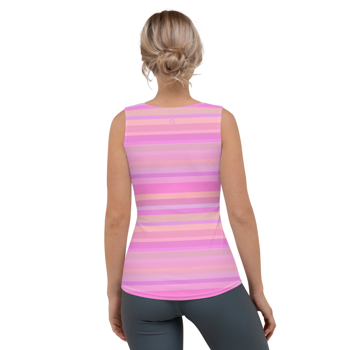 Pastel Pinstripes Yoga Tank Top