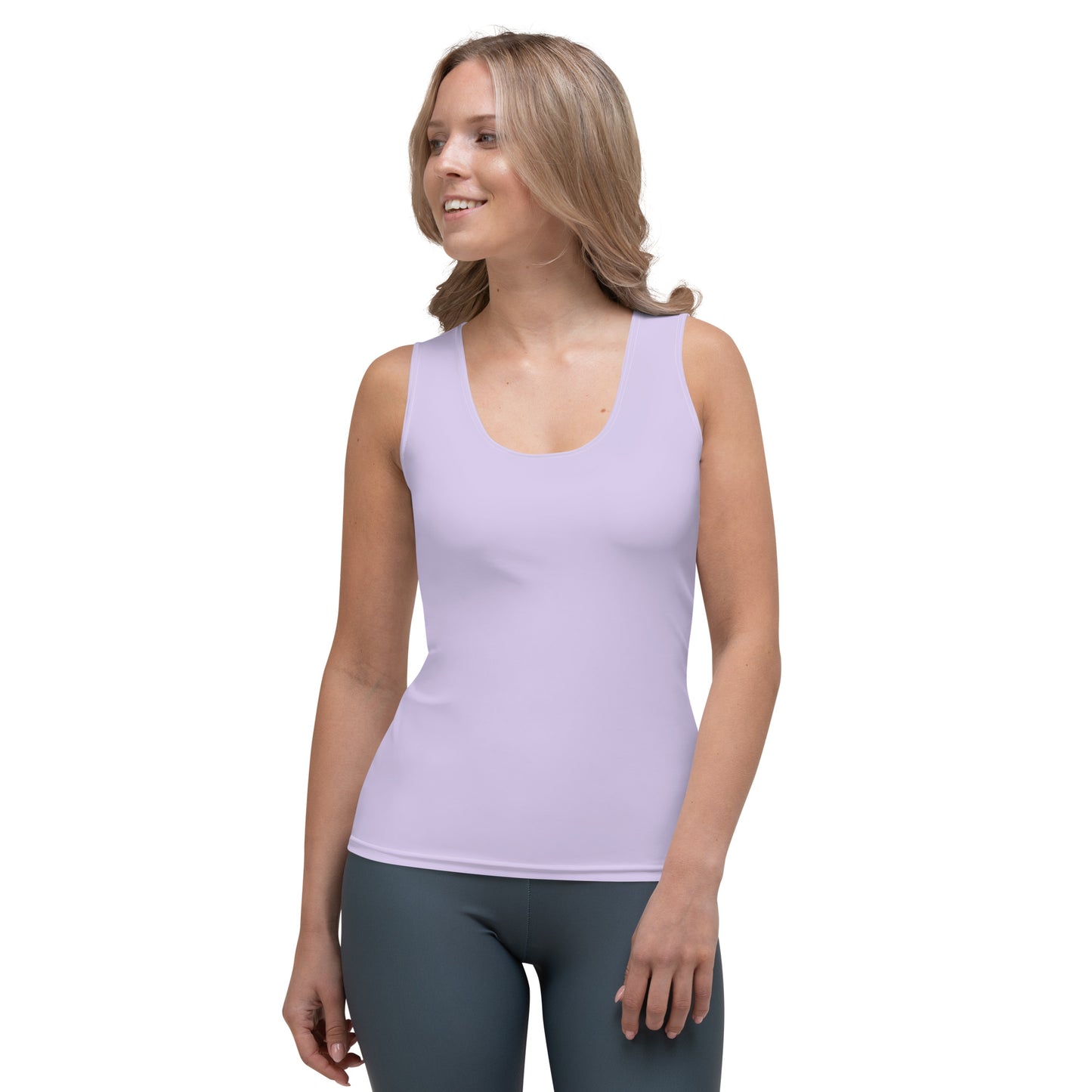 Grape Soda Solid Yoga Tank Top