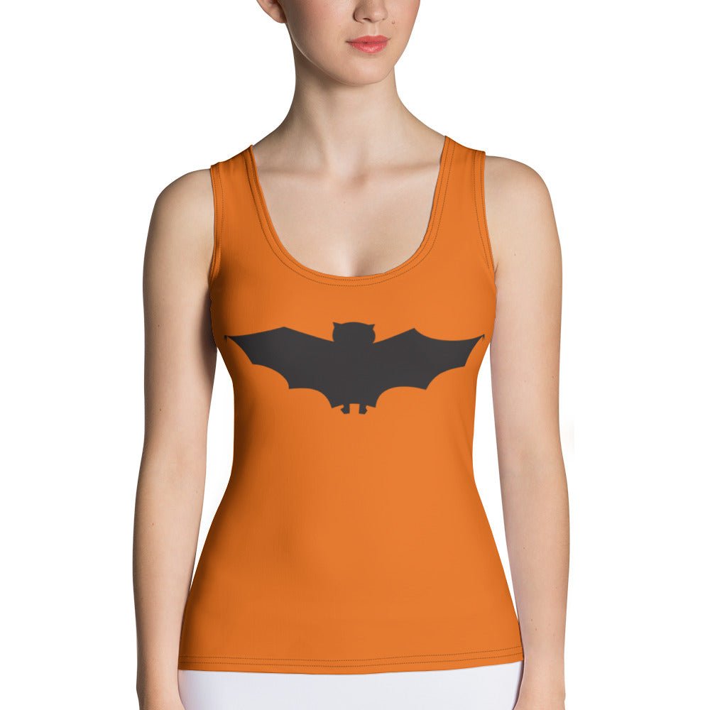 Orange You Batty Yoga Tank Top