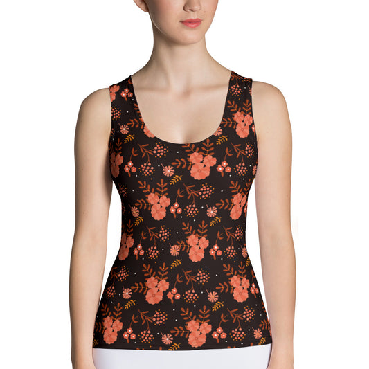 Floral Fall Nights Yoga Tank Top