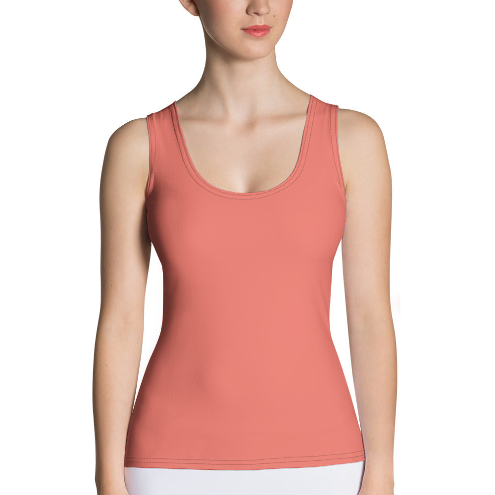 Autumn Nights Floral Solid Yoga Tank Top