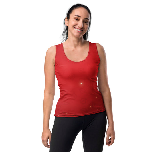 Red Green Triangle Yoga Tank Top