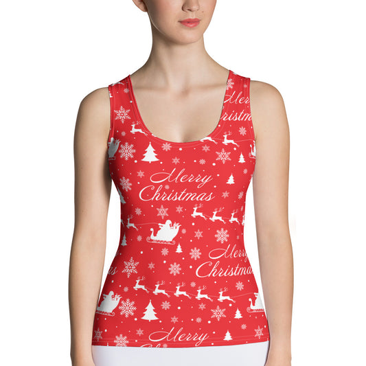 Christmas Wrapping Paper Yoga Tank Top