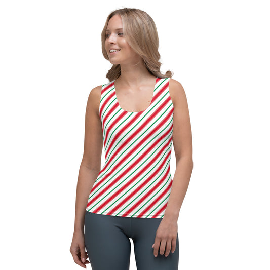 Candy Cane Yoga Tank Top
