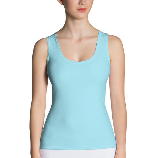 Big Colorful Daisies Solid Yoga Tank Top