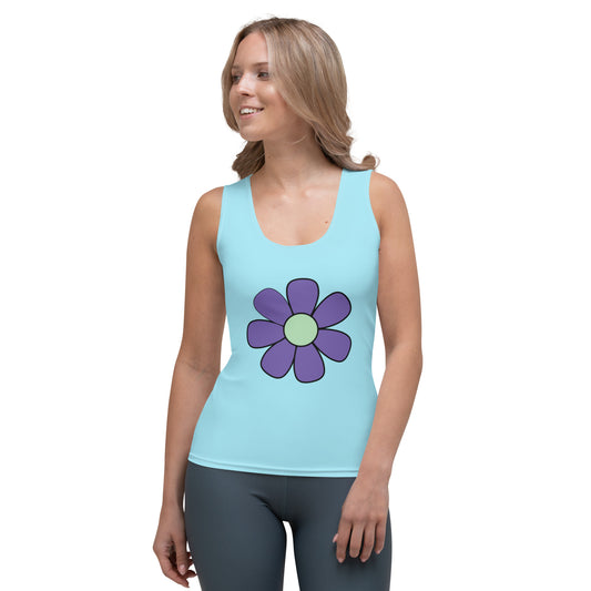 Big Colorful Daisies Yoga Tank Top